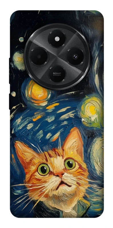 Чехол на Xiaomi Redmi A3 Pro paint cat фото 1 из 1