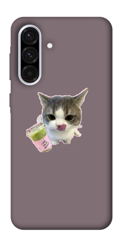 Чехол на Samsung Galaxy A36 5G cat matcha фото 1 из 1