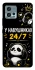 Чехол на Motorola Moto G72 У навушниках 24/7 фото 1 из 1