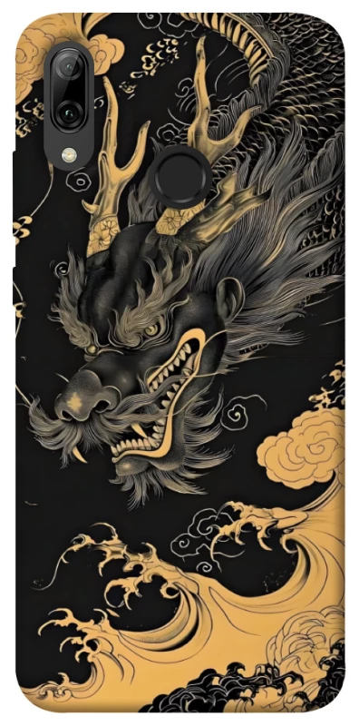 Чохол на Huawei P Smart (2019) gold dragon фото 1 з 1