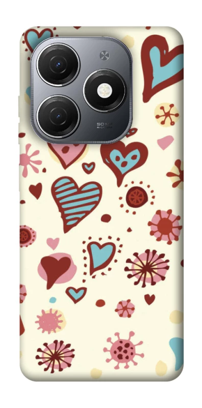 Чохол на TECNO Spark 20 Pretty hearts фото 1 з 1