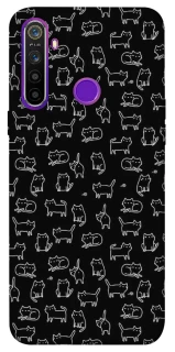 Чохол на Realme 5 Black Cats фото 1 Чохол на Realme 5 Black Cats фото 1 з 1