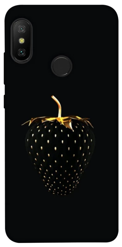 Чохол на Xiaomi Mi A2 Lite / Xiaomi Redmi 6 Pro Чорна полуниця фото 1 з 1