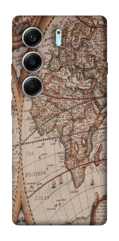 Чехол на Tecno Camon 40 Pro 5G Карта путешествий фото 1 из 1