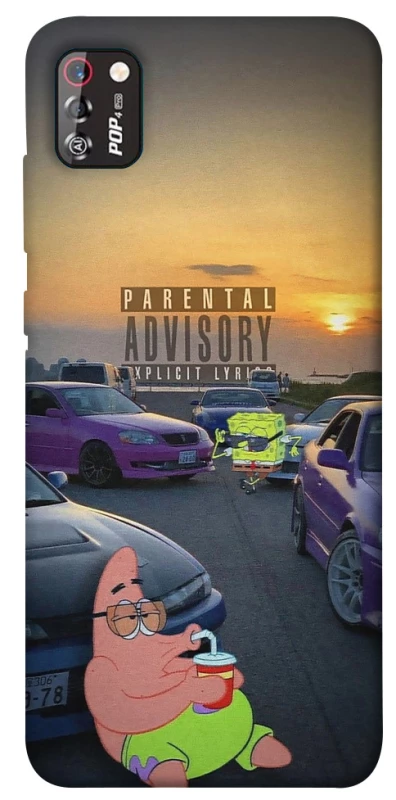 Чохол на TECNO POP 4 Pro Патрік на перегонах фото 1 з 1