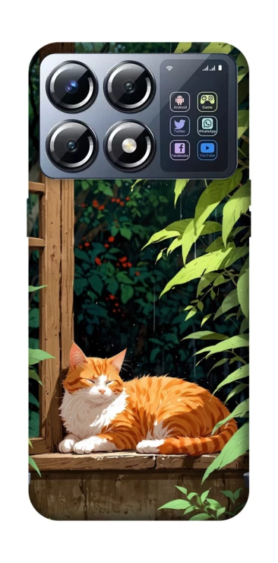 Чохол на Xiaomi POCO X8 Pro red cat фото 1 з 1