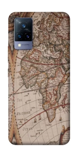 Чехол на Vivo V21 Карта путешествий фото 1 из 1