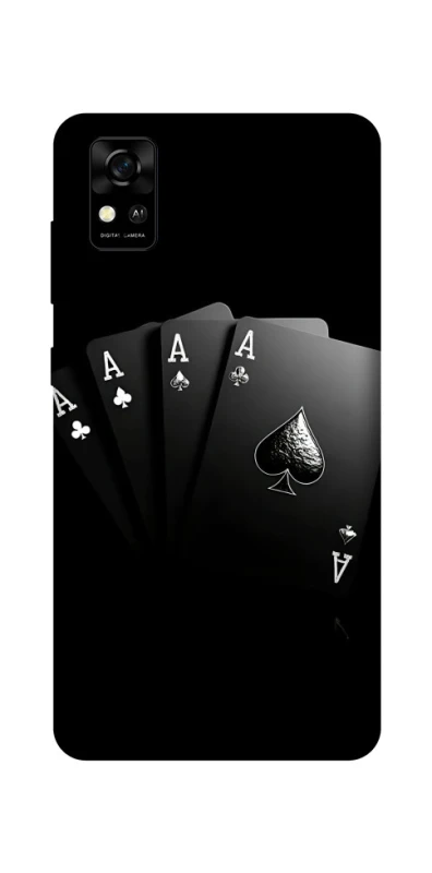 Чехол на ZTE Blade A31 Black Cards фото 1 из 1