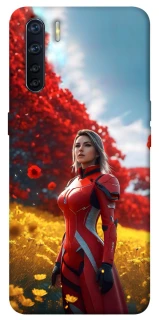 Чехол на Oppo A91 Cyber space girl ver.5 фото 1 из 1