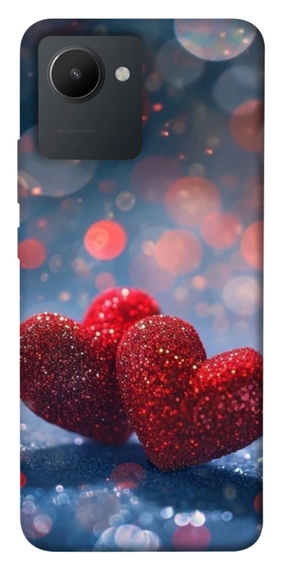 Чехол на Realme C30s Red hearts фото 1 из 1