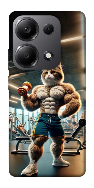 Чехол на Xiaomi Redmi Note 13 Pro 4G Качок кот фото 1 из 1