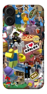 Чехол на Apple iPhone 16 Plus Roblox collage ver.5 фото 1 из 1