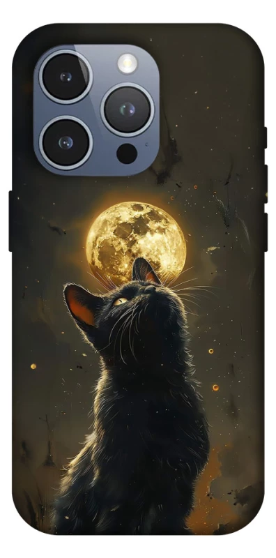Чехол на Apple iPhone 16 Pro Max Кот под луной v2 фото 1 из 1