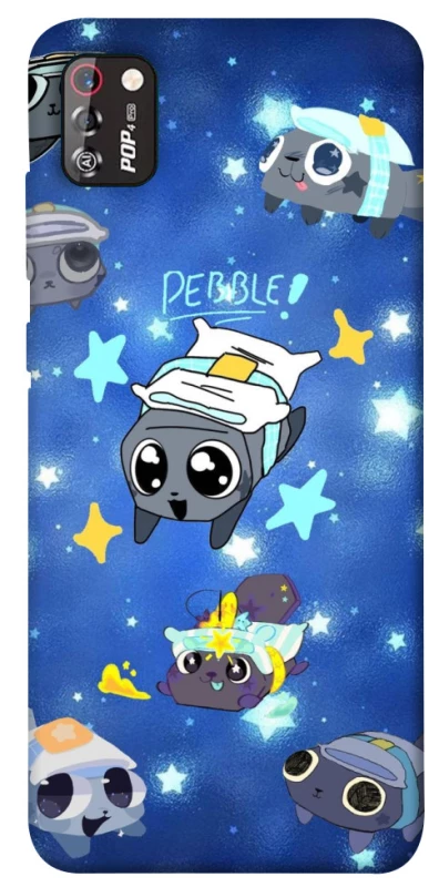 Чохол на TECNO POP 4 Pro Pebble kitten stars фото 1 з 1