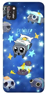 Чехол на TECNO POP 4 Pro Pebble kitten stars фото 1 из 1