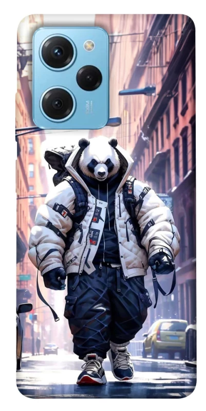 Чехол на Xiaomi Poco X5 Pro 5G Панда курьер фото 1 из 1