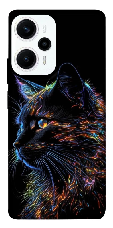 Чохол на Xiaomi Poco F5 / Note 12 Turbo Чорний кіт фото 1 з 1
