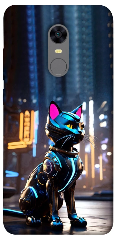 Чохол на Xiaomi Redmi 5 Plus / Redmi Note 5 (Single Camera) Cyber cat фото 1 з 1