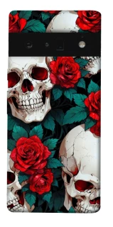 Чохол на Google Pixel 6 Pro skull and rose фото 1 з 1