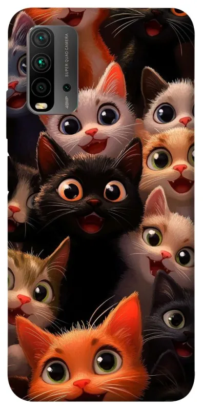 Чохол на Xiaomi Redmi 9T happy cats фото 1 з 1