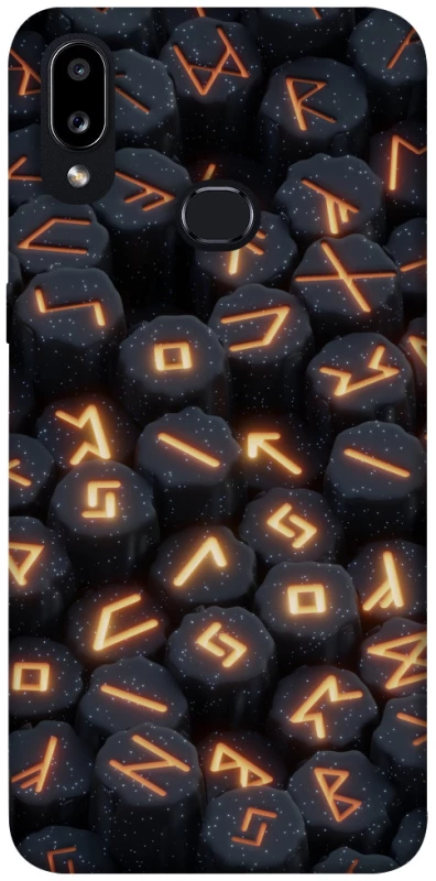 Чехол на Samsung Galaxy A10s Огненые руны фото 1 из 1