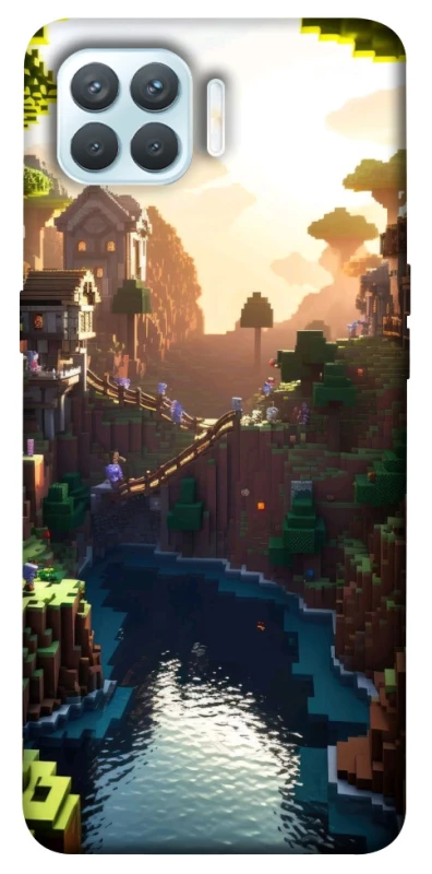 Чохол на Oppo F17 Pro Minecraft sunset фото 1 з 1