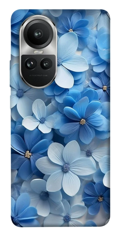 Чохол на Oppo Reno 10 Сині квіти фото 1 з 1