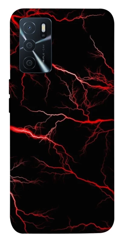 Чехол на Oppo A16s / A16 Красная молния фото 1 из 1