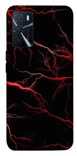 Чехол на Oppo A16s / A16 Красная молния фото 1 из 1