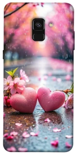 Чохол на Samsung A530 Galaxy A8 (2018) Pink heart фото 1 з 1
