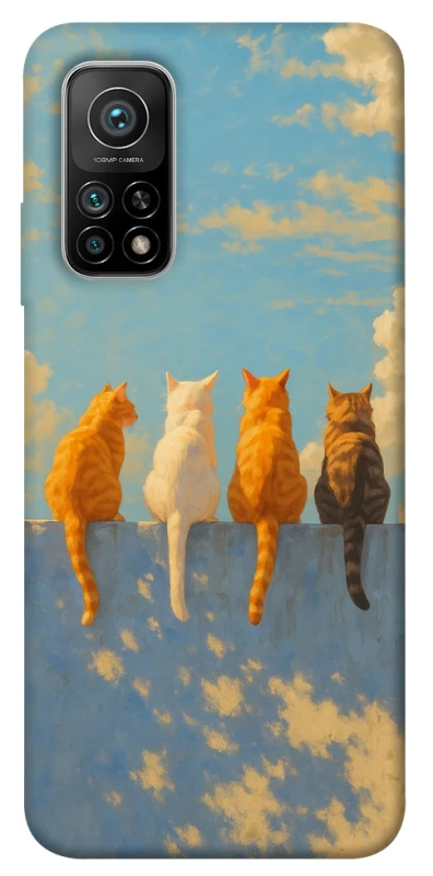Чохол на Xiaomi Mi 10T cats on wall фото 1 з 1