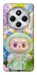 Чохол на Xiaomi Redmi 14C / Poco C75 Labubu & Flowers ver.2 фото 1 з 1