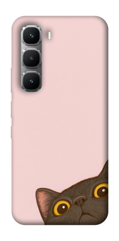 Чехол на Infinix Hot 60 Pro Peeping cat фото 1 Чехол на Infinix Hot 60 Pro Peeping cat фото 1 из 1