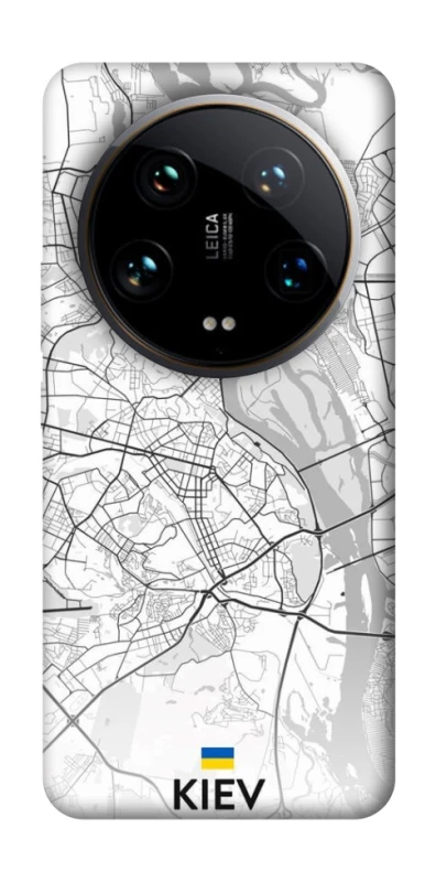 Чохол на Xiaomi 14 Ultra Kiev white map фото 1 з 1