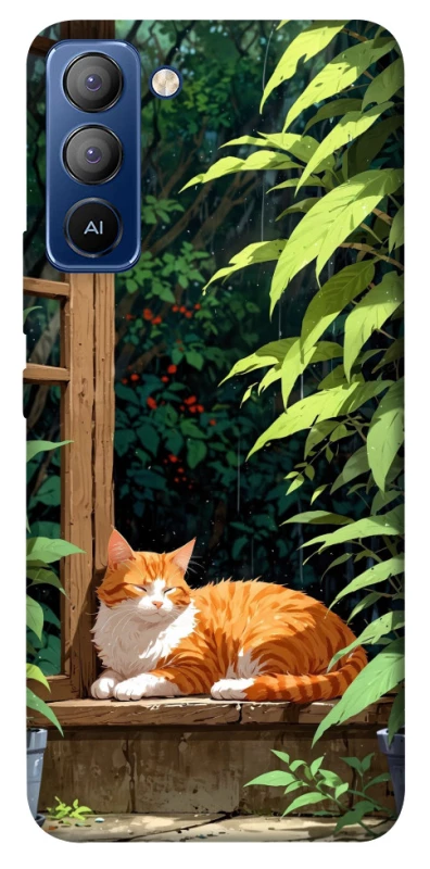 Чохол на TECNO Pop 5 LTE red cat фото 1 з 1