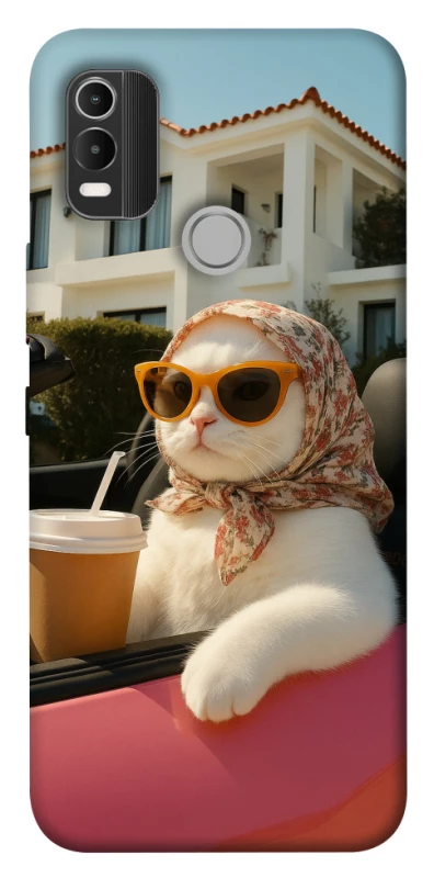 Чохол на Nokia C21 Plus Stylish Cat Cruise фото 1 з 1