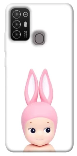 Чехол на ZTE Blade A52 Minimal Bunny Peek фото 1 из 1
