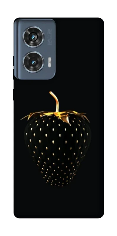 Чохол на Motorola Edge 50 Чорна полуниця фото 1 з 1