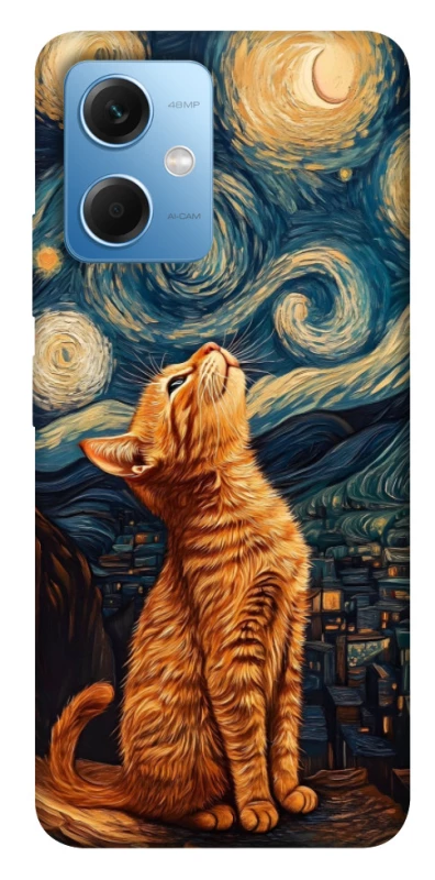 Чохол на Xiaomi Poco X5 5G van gogh cat фото 1 з 1