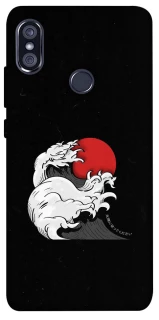 Чехол на Xiaomi Redmi Note 5 Pro / Note 5 (AI Dual Camera) Волны Японии v2 фото 1 из 1