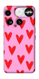 Чохол на Nothing Phone (3) Red hearts 2 фото 1 з 1
