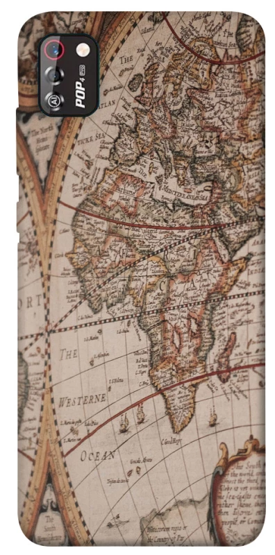 Чехол на TECNO POP 4 Pro Карта путешествий фото 1 из 1