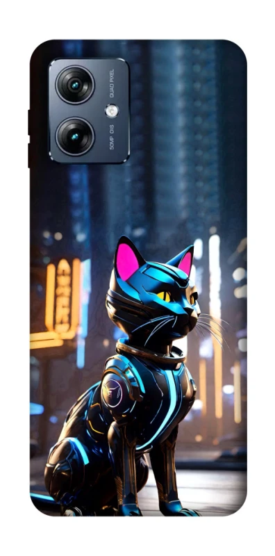 Чехол на Motorola Moto G54 Power Cyber cat фото 1 из 1