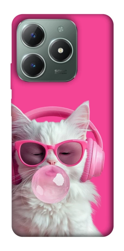 Чехол на Realme C61 Pink kitty фото 1 из 1