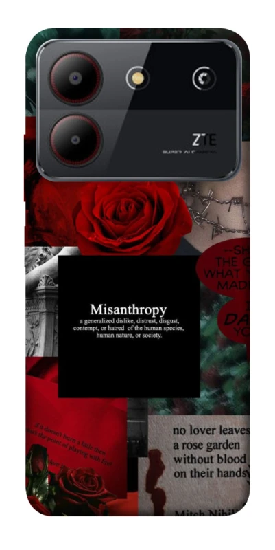 Чехол на ZTE Blade A54 4G Misanthropy фото 1 из 1