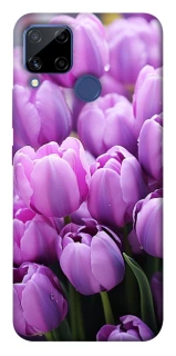 Чохол на Realme C15 Фіолетові тюльпани фото 1 з 1