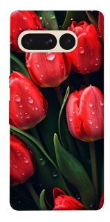 Чохол на Google Pixel 7 Pro Червоні тюльпани фото 1 з 1