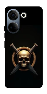 Чохол на TECNO Camon 20 Pro (CK7n) Golden Skull фото 1 з 1