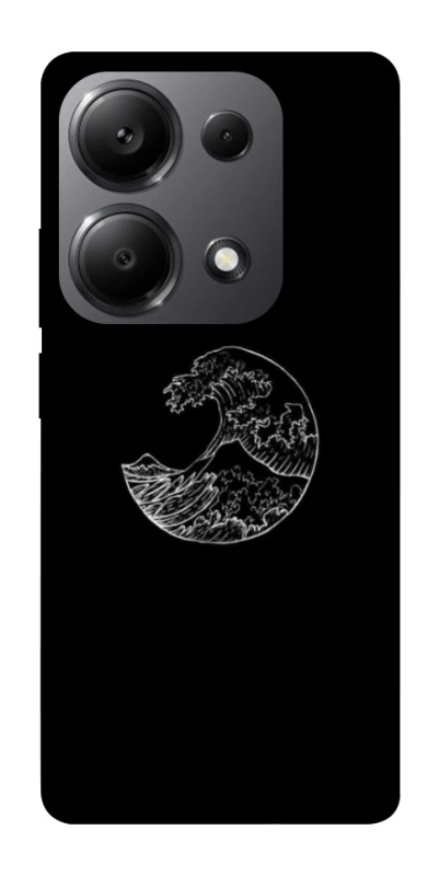 Чохол на Xiaomi Redmi Note 13 Pro 4G Black tsunami фото 1 з 1