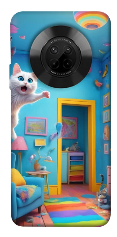 Чохол на Huawei Y9a crazy cat фото 1 з 1